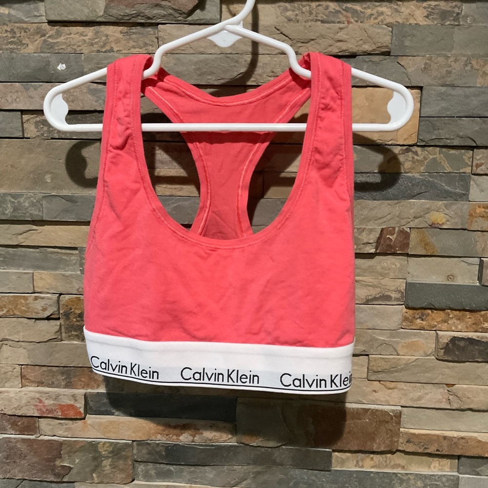 Calvin Klein Coral Racerback Bra